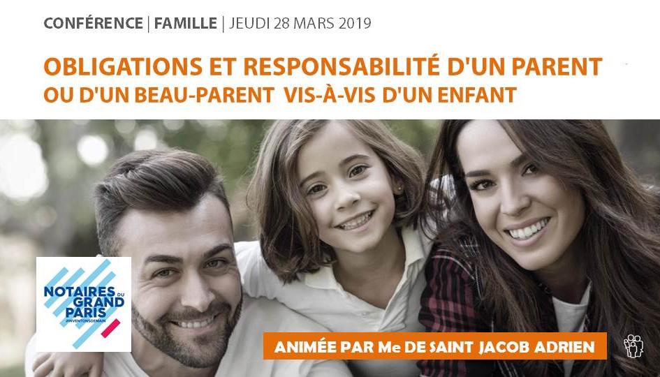 #VIDEO - Conférence "Parent, beau-parent : quelle responsabilité, quelles obligations vis-à-vis d'un enfant ?"