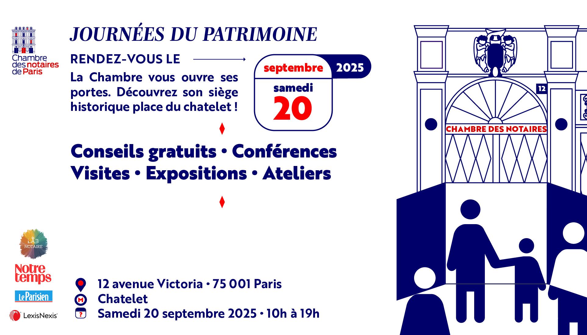 Rendez-vous lors des Journées du Patrimoine 2025 !